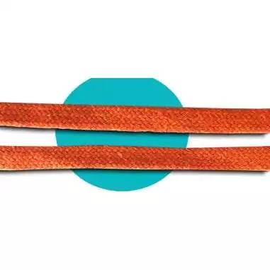 Lacets coton épais oranges pour vos chaussures