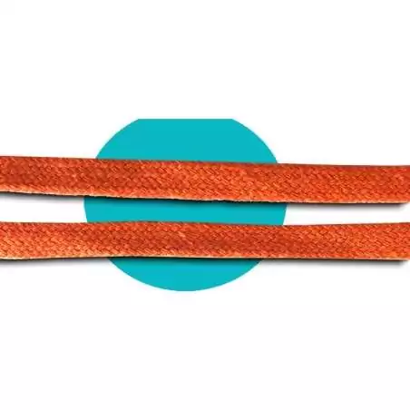 Lacets coton épais oranges pour vos chaussures