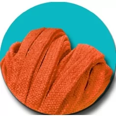 Lacets coton épais oranges pour vos chaussures 2