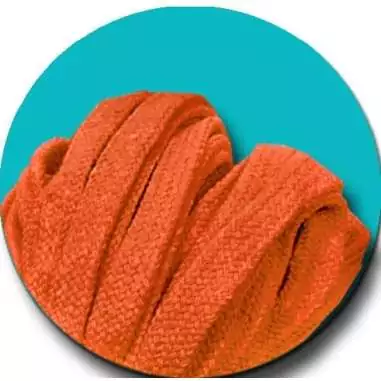 Lacets coton épais oranges pour vos chaussures
