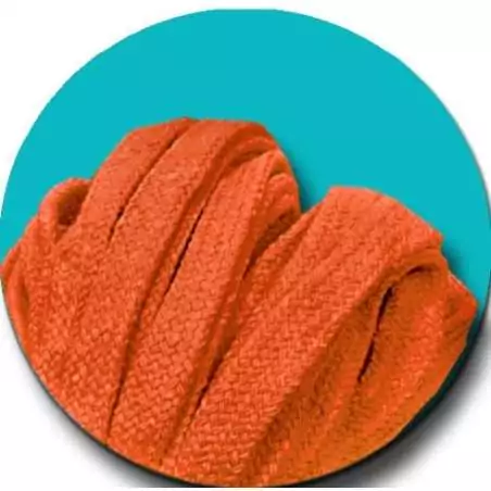 Lacets coton épais oranges pour vos chaussures