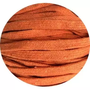 Lacets coton épais oranges pour vos chaussures