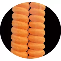 Lacets de chaussures ressorts sans noeud oranges fluos 2