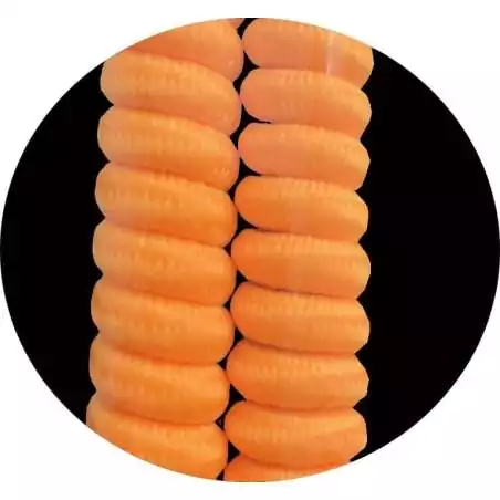 Lacets de chaussures ressorts sans noeud oranges fluos