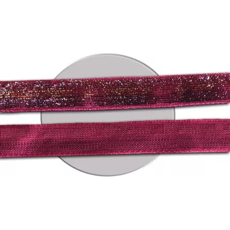 1 paire x lacets velours paillettes roses dégradés