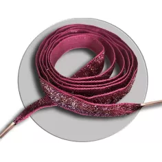 Lacets rouges en velours brillant paillettes glitter…