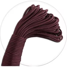 Lacets ronds paracorde bordeaux pour vos chaussures