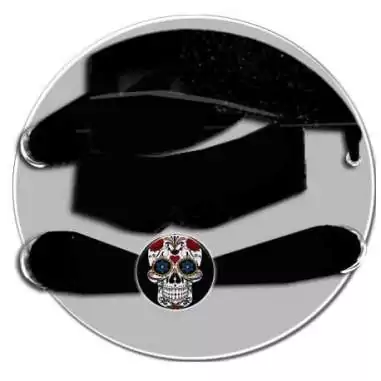 Envie de décorer vos chaussures ? Décorations noires calaveras colorés