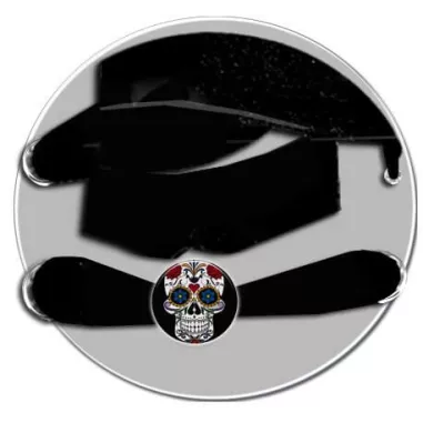 Décorations bijoux de lacets crânes noirs, en vente en…