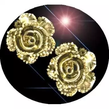 Envie de décorer vos chaussures ? Décorations fleurs argentées /dorées