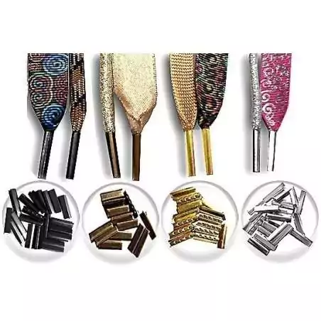 Lacets fins cirés plats en rouge pour vos chaussures