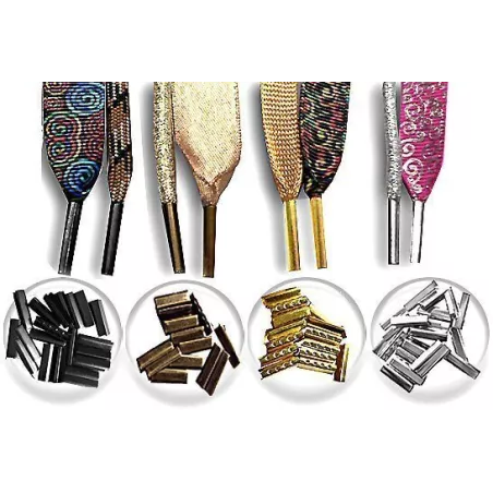 Lacets fins cirés plats en&nbsp;rouge pour vos chaussures