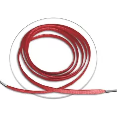 Lacets fins cirés plats en&nbsp;rouge pour vos chaussures