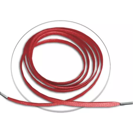 Lacets fins cirés plats en&nbsp;rouge pour vos chaussures