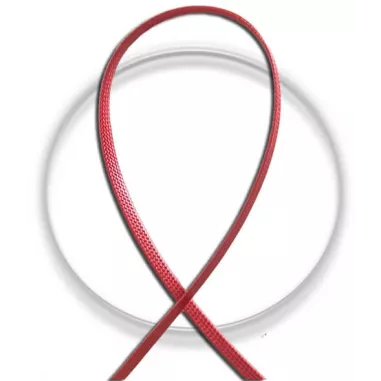 Lacets fins cirés plats en&nbsp;rouge pour vos chaussures