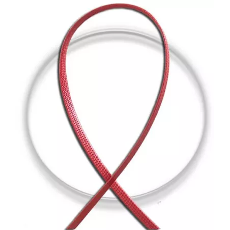 Lacets fins cirés plats en&nbsp;rouge pour vos chaussures