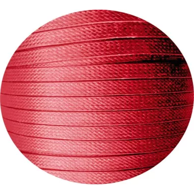 Lacets fins cirés plats en&nbsp;rouge pour vos chaussures