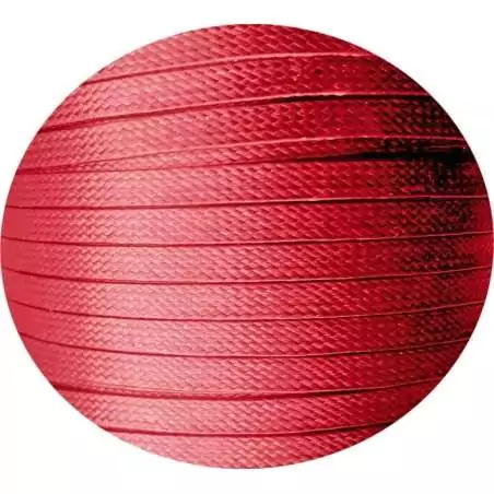 Lacets fins cirés plats en rouge pour vos chaussures