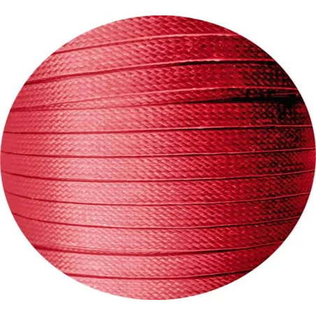 Lacets fins cirés plats en&nbsp;rouge pour vos chaussures