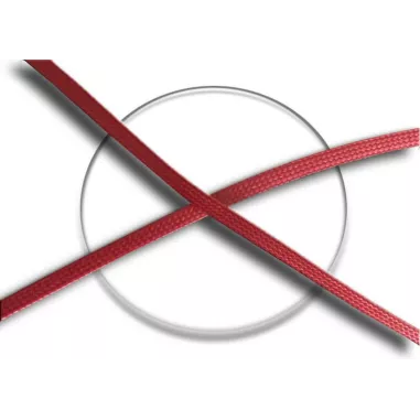 Lacets fins cirés plats en&nbsp;rouge pour vos chaussures