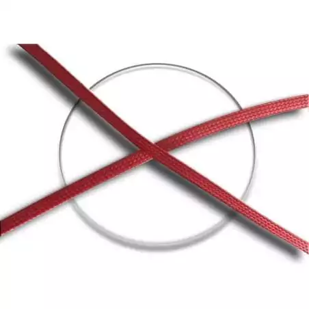 Lacets fins cirés plats en rouge pour vos chaussures