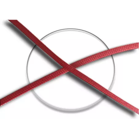 Lacets fins cirés plats en&nbsp;rouge pour vos chaussures