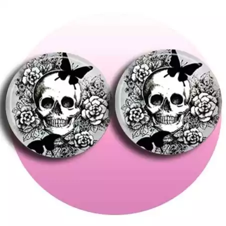 Envie de décorer vos chaussures ? Décorations Tête de mort & papillon