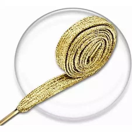 Lacets dorés paillettes brillantes pour vos chaussures Lacets dorés paillettes brillantes pour vos chaussures