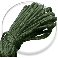 Lacets paracorde vert kaki foncé pour vos chaussures 2
