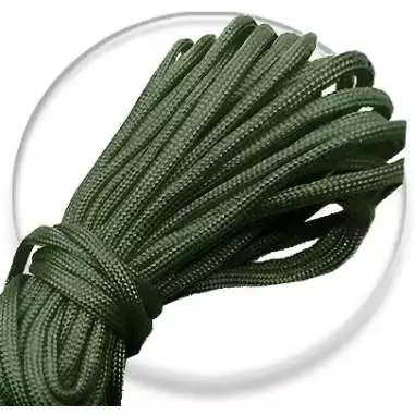 Lacets paracorde vert kaki foncé pour vos chaussures