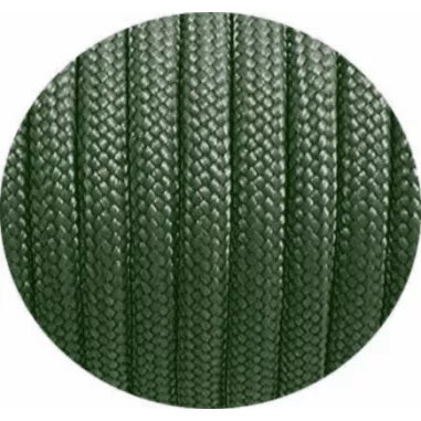 Lacets paracorde vert&nbsp;kaki foncé pour vos chaussures