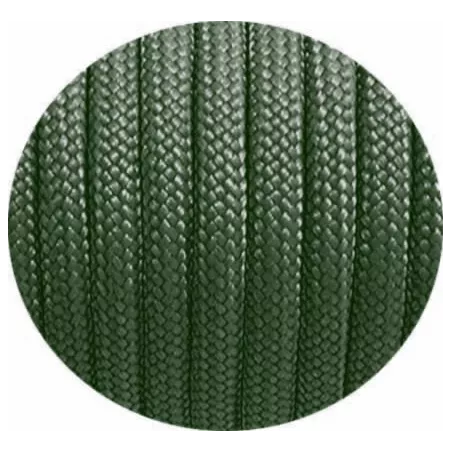 Lacets paracorde vert&nbsp;kaki foncé pour vos chaussures