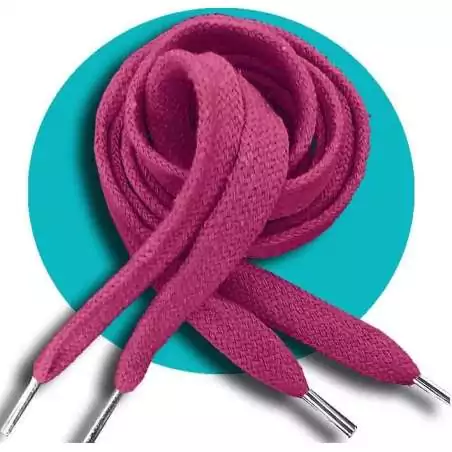 Lacets coton épais roses fuchsia pour vos chaussures