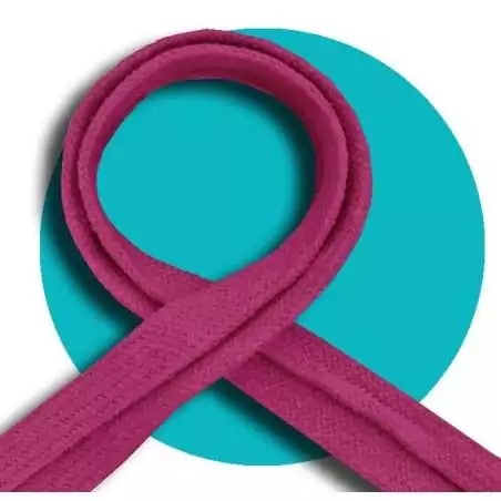 Lacets coton épais roses fuchsia pour vos chaussures