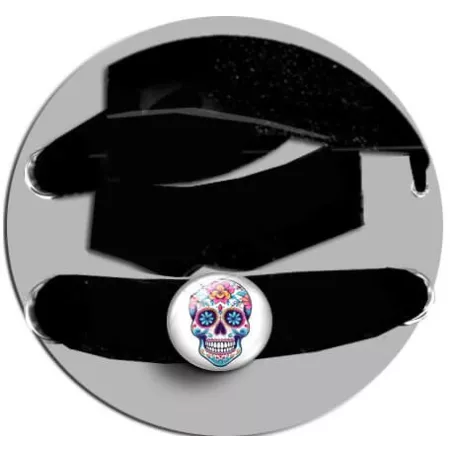 Décorations de lacets de chaussures crânes blancs…