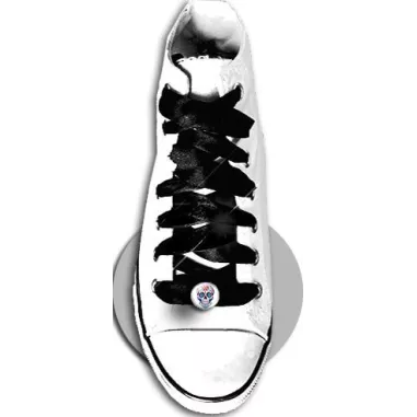 Décorations de lacets de chaussures crânes blancs…