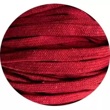 Lacets coton épais en rouge basque pour vos chaussures