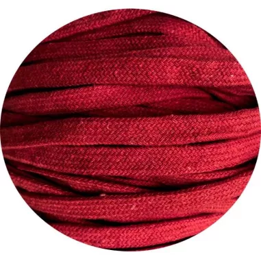 Lacets de chaussures épais rouge basque, créés sur mesure 