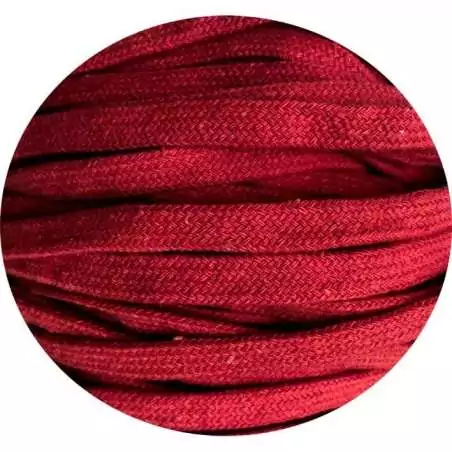 Lacets coton épais en rouge basque pour vos chaussures