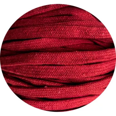 Lacets de chaussures épais rouge basque, créés sur mesure 