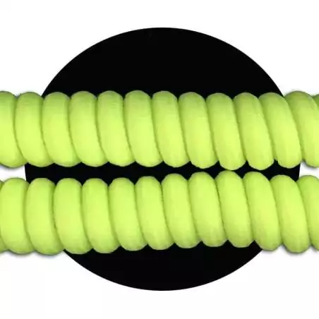 Lacets de chaussures ressorts sans noeud jaunes fluos