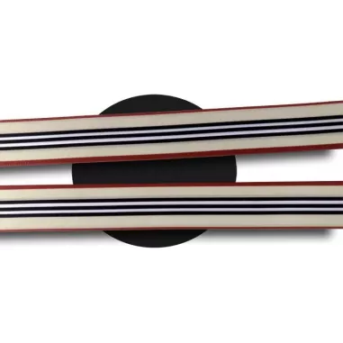 Lacets satin large & rayures chics beige pour vos chaussures