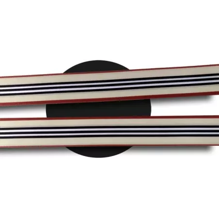 Lacets satin large & rayures chics beige pour vos chaussures