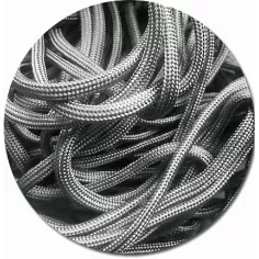 Lacets de chaussures gris acier foncé, ronds, en couleur… 2