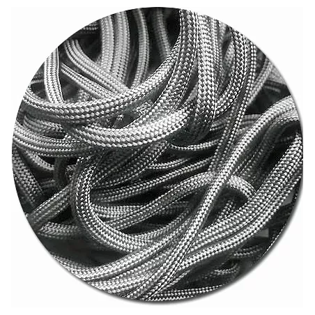 Lacets de chaussures gris acier foncé, ronds, en couleur…