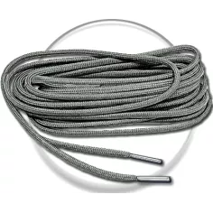 Lacets de chaussures gris acier foncé, ronds, en couleur…