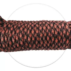 Lacets ronds paracorde bicolores orange & noir pour vos chaussures 2