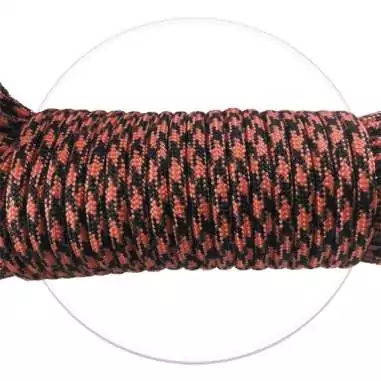 Lacets ronds paracorde bicolores orange & noir pour vos chaussures