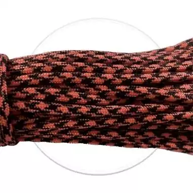 Lacets ronds paracorde bicolores orange & noir pour vos chaussures