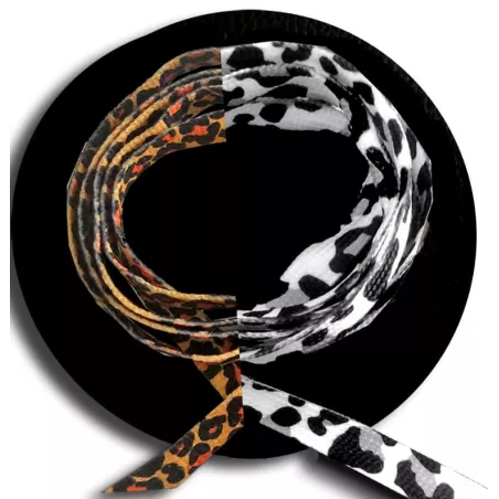 Lacets panthère pour vos chaussures